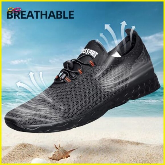 Quick Drying Water Shoes Athletic Sports Aqua Shoes Modern Adjustable Strap